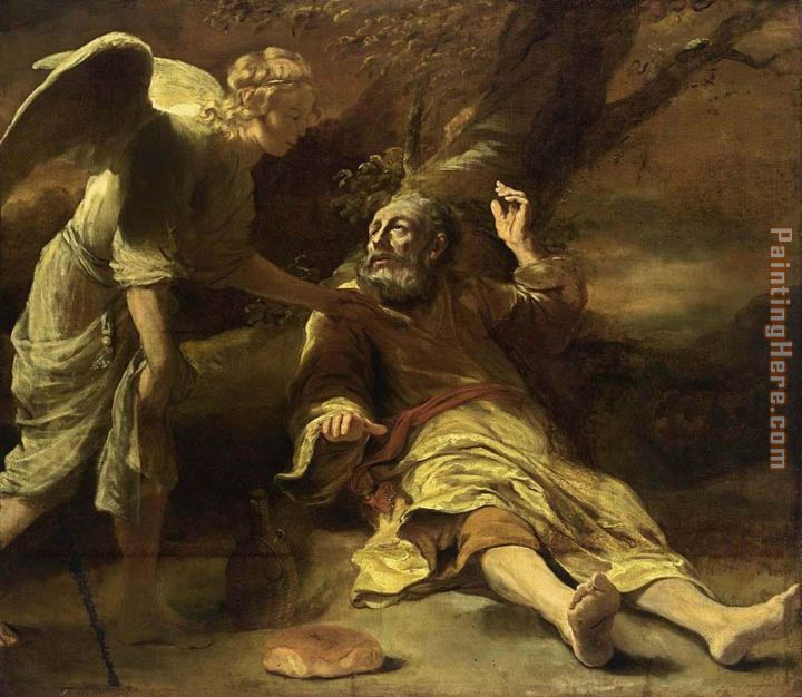 Elijah Fed by an Angel painting - Unknown Artist Elijah Fed by an Angel art painting